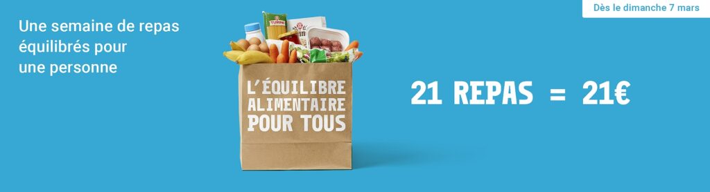 Leclerc propose 21 repas pour 21 euros 